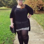 tenue du jour avec une mini jupe grande taille Kiabi